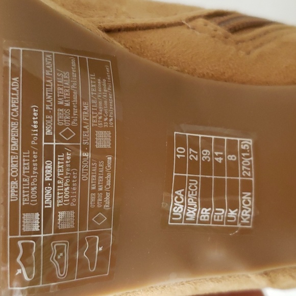 FOREVER 21 4" HEELED ANKLE BOOTS BROWN FAUX SUEDE NWT (SEE DESCRIPTION) … - Picture 8 of 12